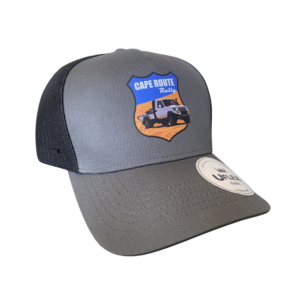 grey trucker hat