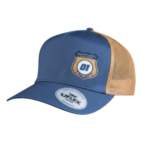 peak cap navy/brown